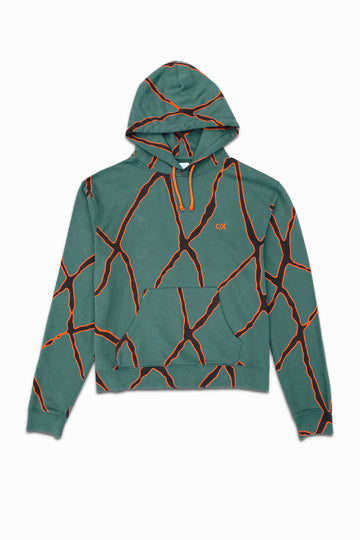 Allover Oxley Print Organic Cotton Hoodie